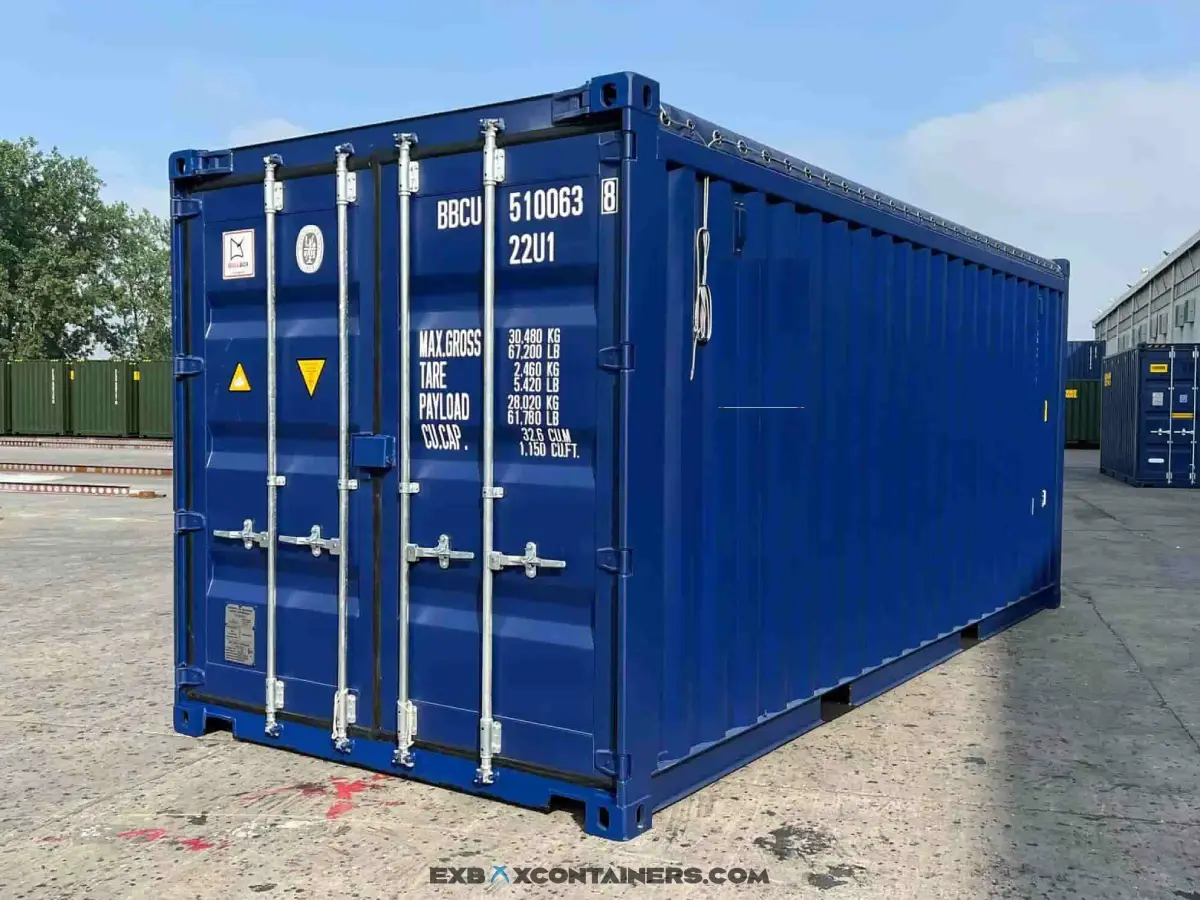 20ft Open Top Container (Double Doors)