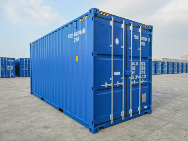 40ft shipping container front view large steel storage container double doors